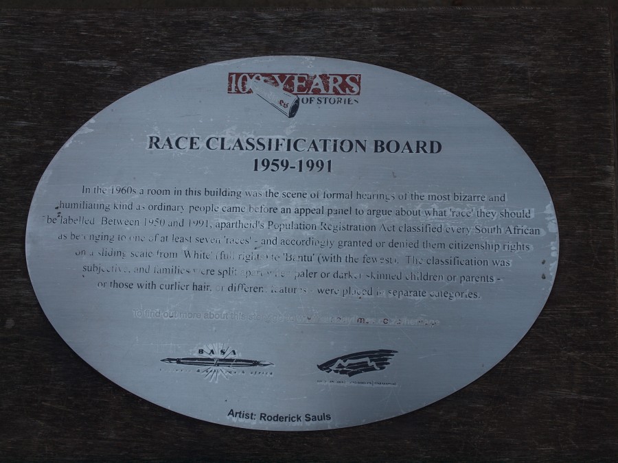 Race Classification Board Plaque